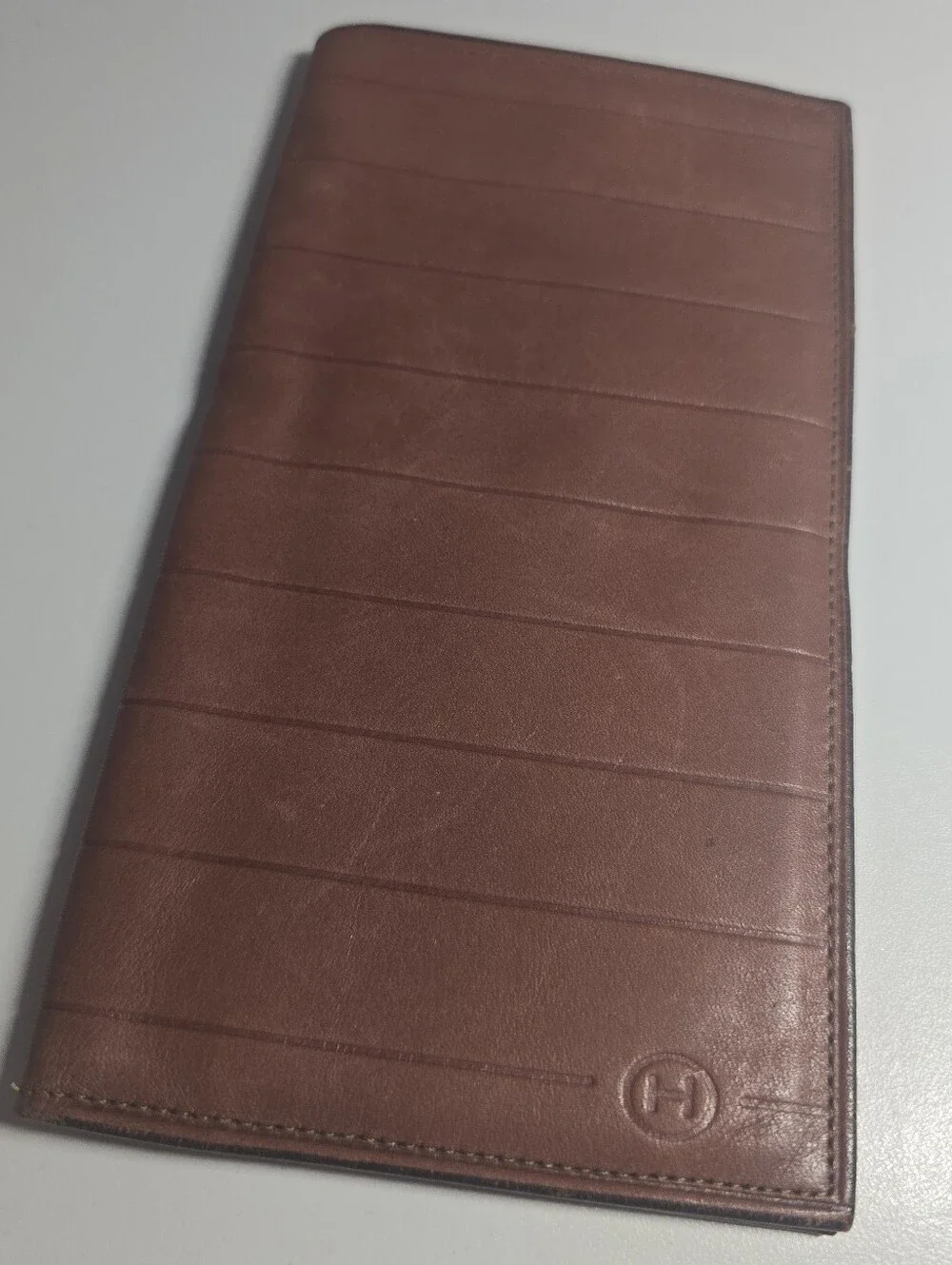 Vintage Halston Long Bifold Coat Pocket Wallet 7x4